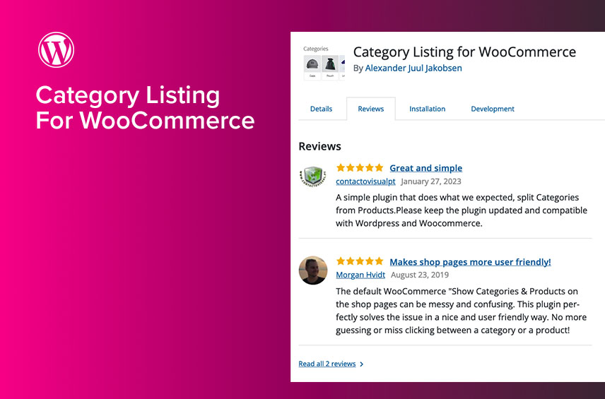 Category Listing for WooCommerce